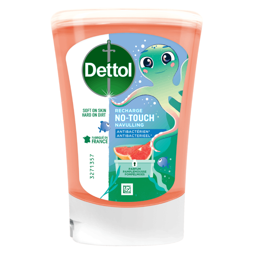 Promo Dettol recharge no‑touch gel lavant pour les mains aloe vera chez  Géant Casino